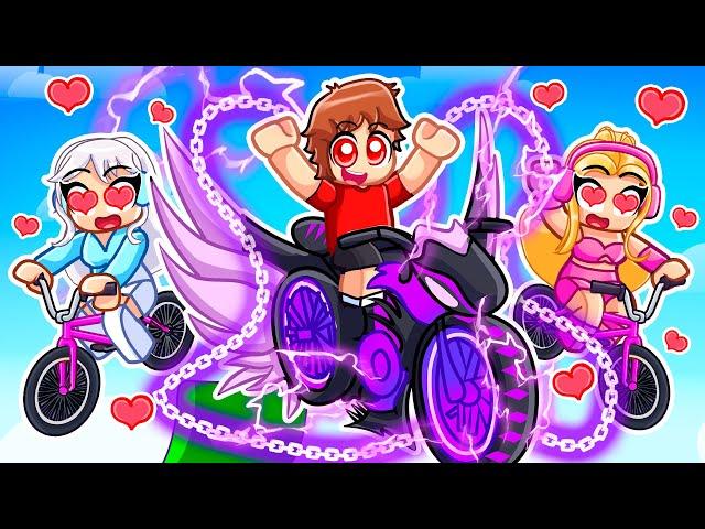 Rizzing Girls With NEW FLYING SHADOW SURGE BIKE In Roblox Bike Obby!