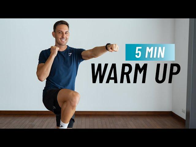 5 MIN WARM UP | Do This Before Your Home or Gym Workouts