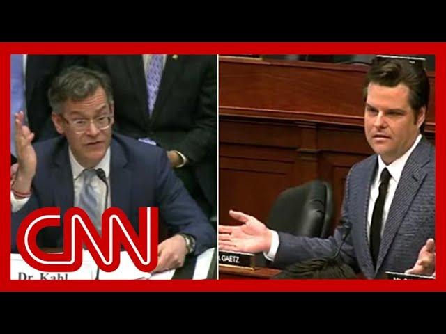 Pentagon official calls out Gaetz at hearing. See the moment