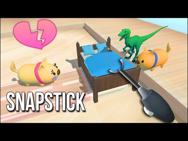 Snapstick | I Helped A Dog Get It On With A Raptor In This Unhinged Puzzle Game