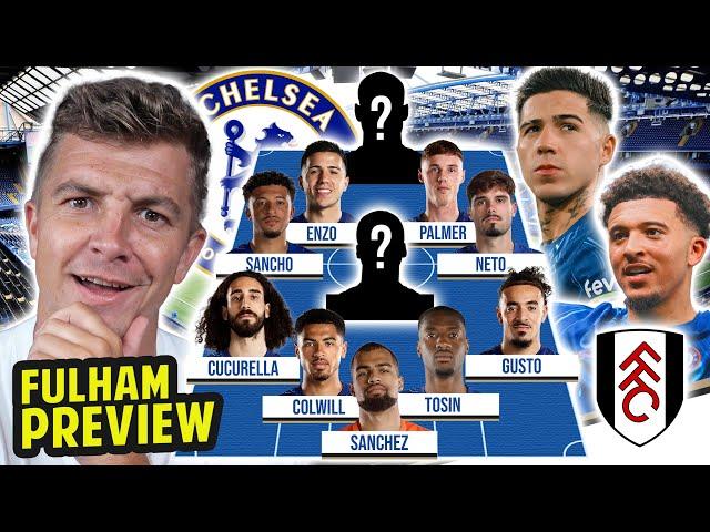 CHELSEA'S STARTING XI TO BEAT FULHAM | CHELSEA vs FULHAM  PREVIEW