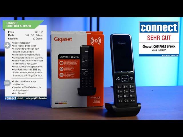 Test | Gigaset Comfort 500/550 | Smartes Telefon für den Festnetz-Einsatz