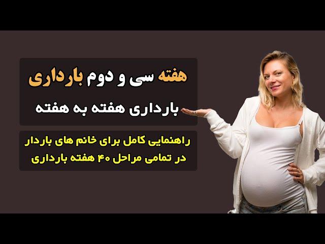 هفته سی و دوم بارداری هفته به هفته