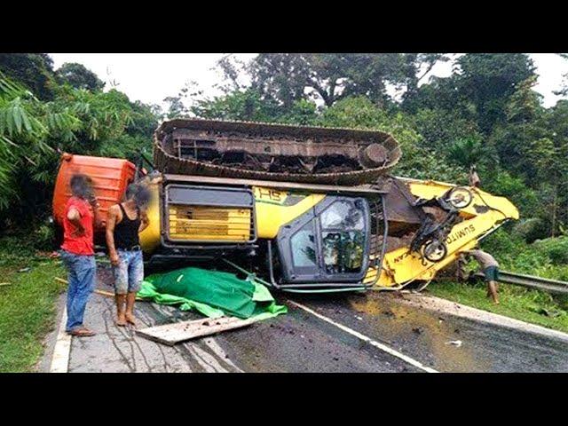 25 Unbelievable Heavy Equipment Operator Fails | Excavator, Crane & Truck FAILS Compilation 2024