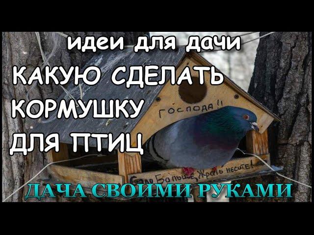 Какую сделать кормушку для птиц. Идеи для Дачи