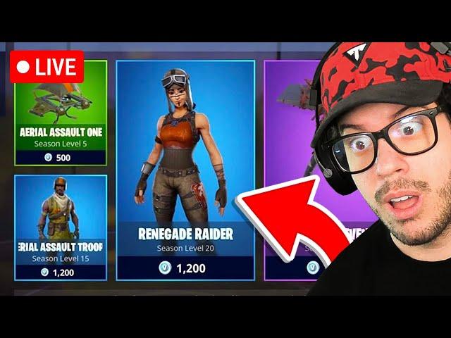 LIVE! -  OG RENEGADE RAIDER ITEM SHOP in FORTNITE!