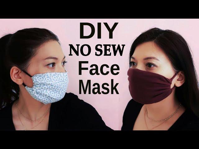 2 DIY NO SEW FACE MASKS I HOW TO MAKE A FACE MASK IN 3 MINUTES I FAST AND EASY TUTORIAL