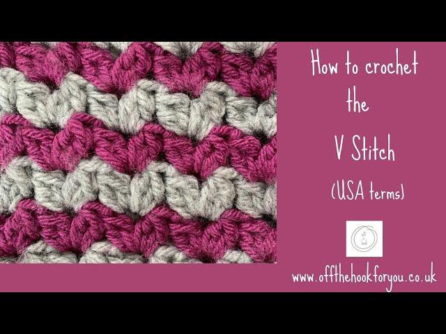 How to crochet the V stitch