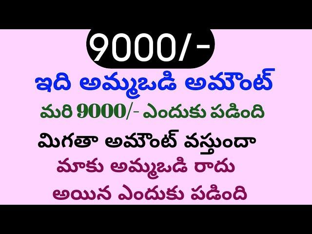 ammavodi latest updates 2023|ammavodi not credited|ammavodi payment status|ammavodi amount cheking