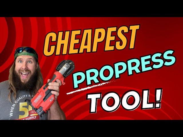 The Smallest and Cheapest plumbing ProPress tool. Ridgid press 115 mini review. RP115 mini.