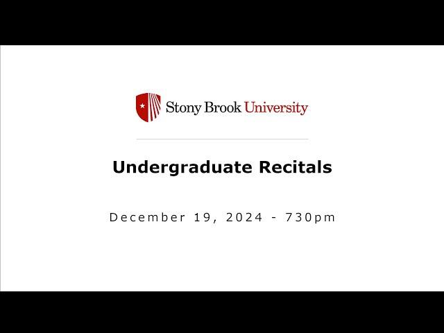 Undergraduate Recitals