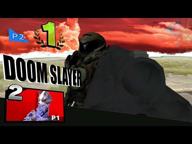 Doom Guy Smash Ultimate DLC Victory screen!