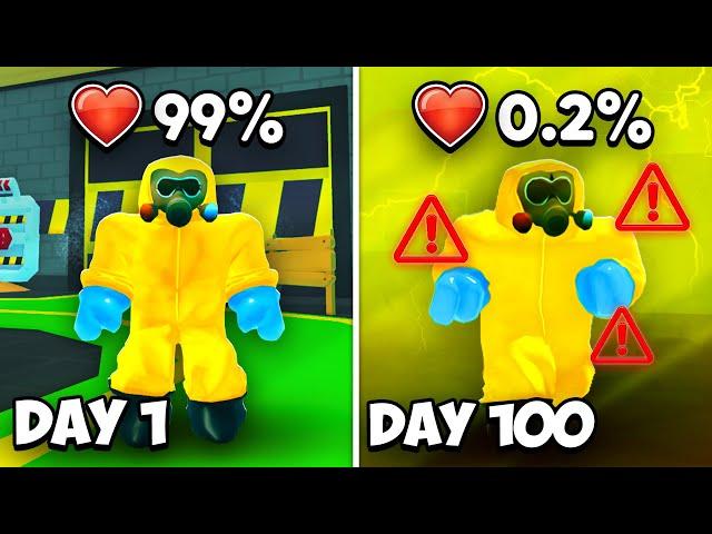 I Survived 100 Days in EXTREME Nuclear Wasteland in Roblox!