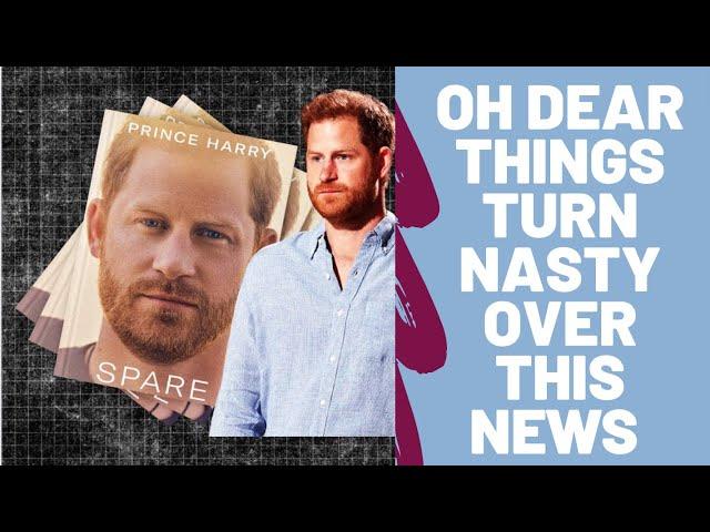 OH DEAR HARRY - THINGS TAKING A TURN FOR THE WORST LATEST NEWS #princeharry #meghanharrynews #royal