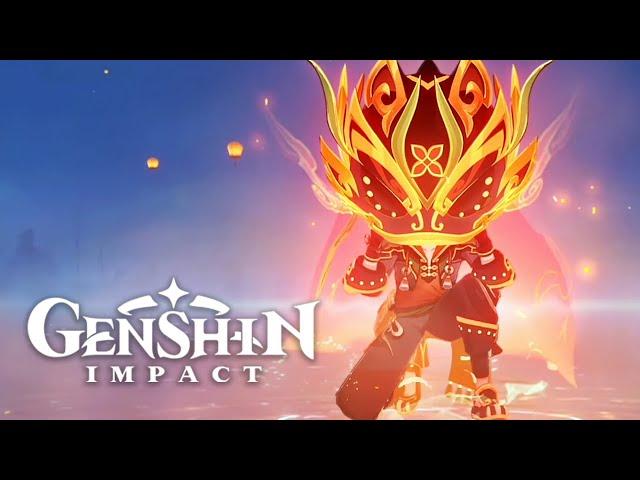 Gaming's Lion Wushou Dance & Fireworks Cutscene Animation | Lantern Rite 2024 | Genshin Impact 4.4
