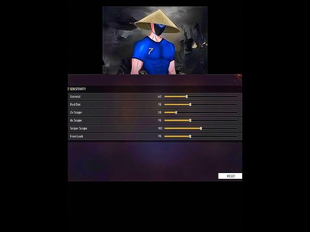 Raistar Scert Sensitivity Satting  | New Auto Headshot Sensitivity For All Guns #freefire #shorts