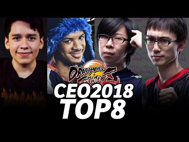 CEO 2018 DBFZ TOP8 (TIMESTAMP) GO1 SonicFox Kazunoko HookGangGod Fenritti Dogura ApologyMan