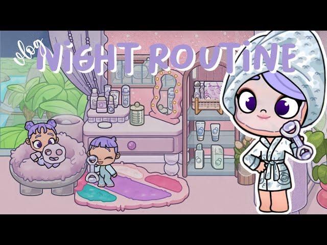 VLOG: PURPLE FAMILY NIGHT ROUTINE | AVATAR WORLD DRAMA ROLEPLAY ! PAZU