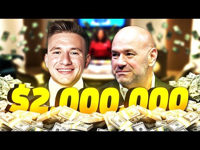 SteveWillDoIt & Dana White $2 MILLION DOLLAR GAMBLING SESSION! *INTENSE*