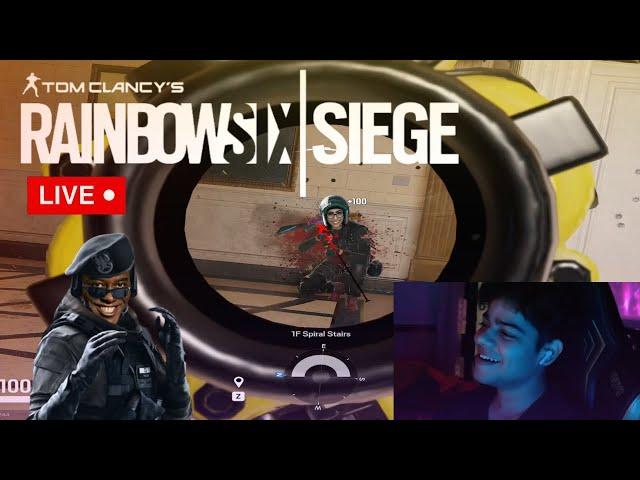 Playing Rainbow Six Seige | Pushing rank playing hard!!