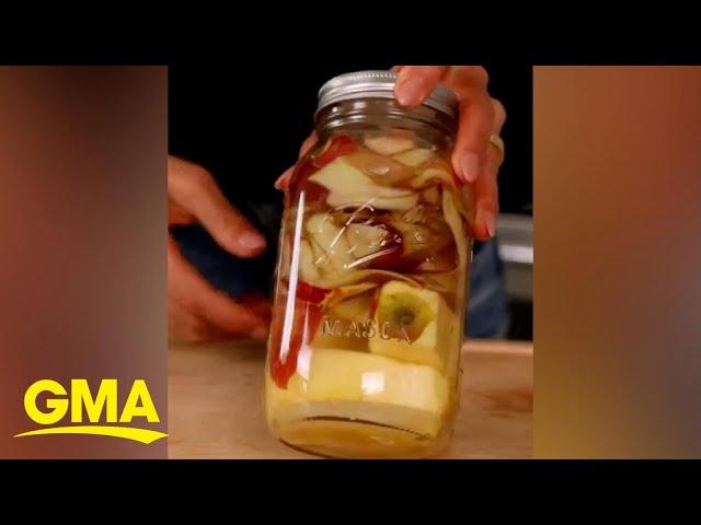 How to make apple cider vinegar at home l GMA