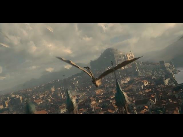 Rhaenyra Flying in Syrax