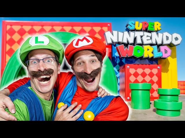 Mario & Luigi Visit Super Nintendo World In Real Life