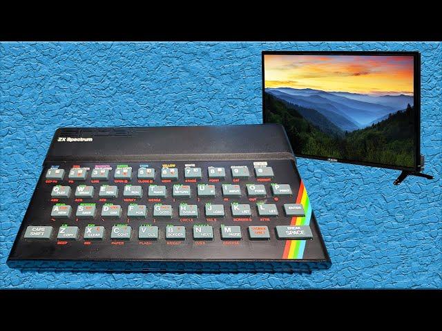 ZX Spectrum 48k connected to LCD TV - Composite video mod tutorial