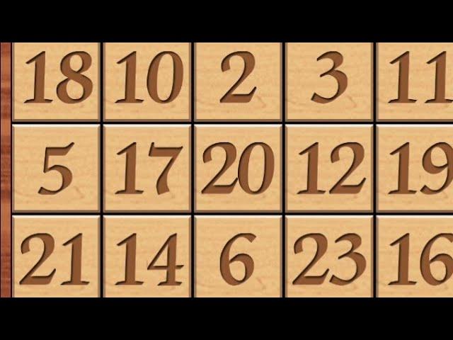 TRYING TO SOLVE SLIDING 5X5 PUZZLE QUICKLY.