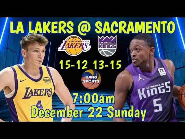 SACRAMENTO vs LA LAKERS I LIVE SCORES PLAY-BY-PLAY and COMMENTARY