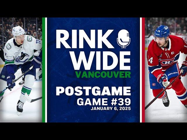 RINK WIDE POST-GAME: Vancouver Canucks at Montreal Canadiens | Game 39 - Jan. 6, 2025