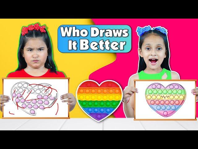Who Draws It Better Challenge | Surprise Gifts | Family Game | ToyStars