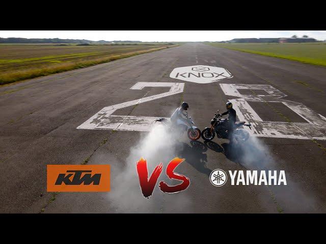 Yamaha MT 09 vs KTM 890 Duke R - The Ultimate middleweight naked shootout | KNOX armour