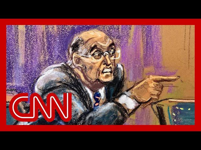 'He's losing it': Courtroom sketch artist describes Giuliani's behavior inside court