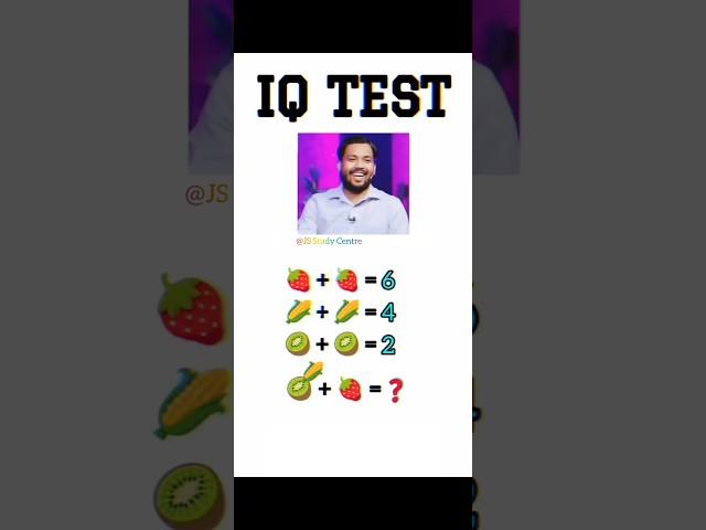 IQ test solve this & comment your answer#math #gk #trending #viral #shorts #repost #sscmts