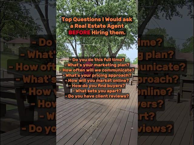 Top questions to ask a real estate agent before hiring them!