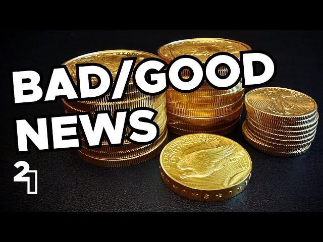 Gold DROPS $100 on 'Good' News