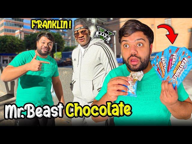 Trying MrBeast's Chocolate For The First Time  I Met The Real-life Franklin From GTA 5 