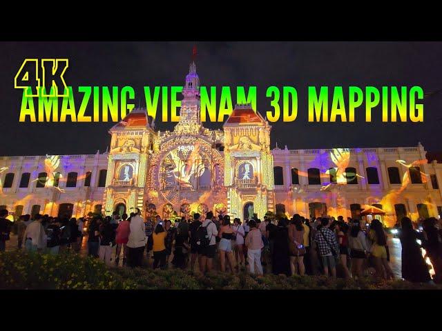 Mãn nhãn màn trình diễn Vietnam 3D Mapping cực đẹp [Full Light Show]