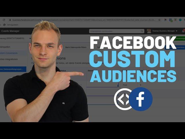 Facebook Custom Audience erstellen für Retargeting | TUTORIAL 2023