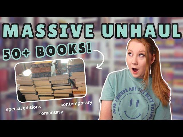 over 50 books GONE!  | MY FIRST EVER UNHAUL