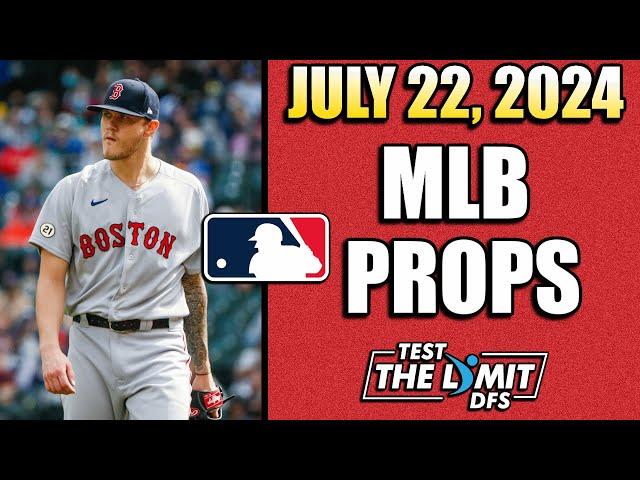 Top 3 MLB Player Prop Pricks for Prizepicks | Monday 7/22/2024 | Win Big Today!