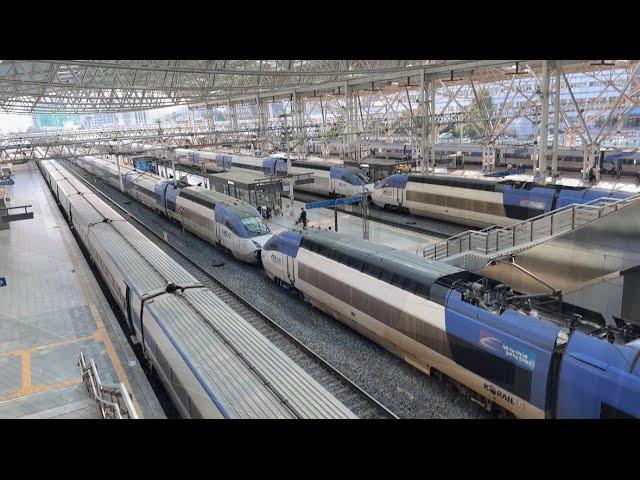 Seoul to Busan Korea Bullet Train KTX Full Process 2024 (First Class)