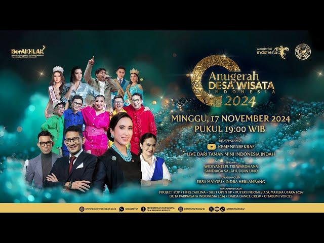 [LIVE] Malam Anugerah Desa Wisata Indonesia 2024