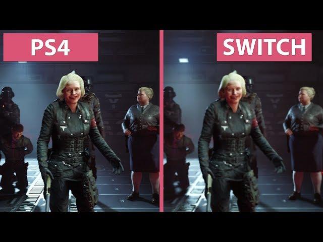 Wolfenstein 2 – PS4 vs. Nintendo Switch Frame Rate Test & Graphics Comparison Docked Mode