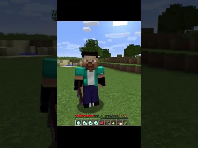 HEROBRINE took Revenge for me ...#shorts #minecraft