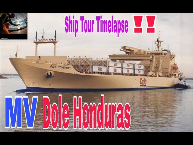 Reefer Ship Dole Honduras Ship Tour Timelapse by Best Crew Japhet Tumanda