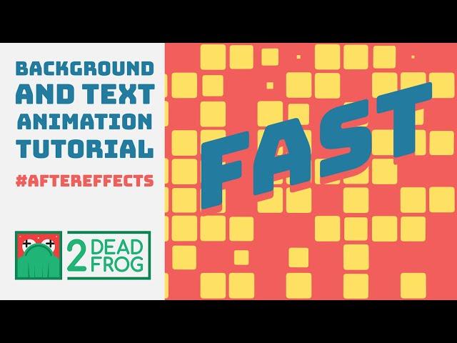 Background and Text Animation | After Effects Tutorial