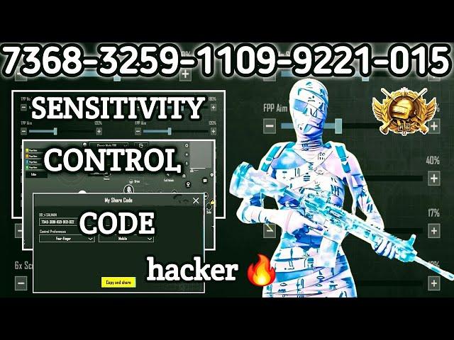 NEW UPDATE 3.2.0  BEST SENSITIVITY CODE + CONTROL SETTINGS PUBG MOBILE /BGMI