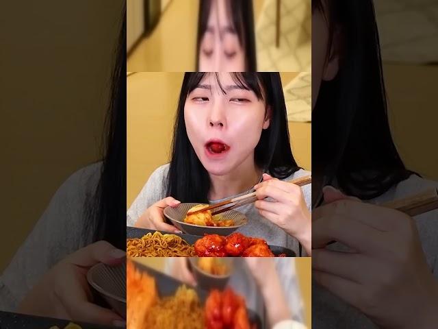 Enjoy ASMR Mukbang – Crunchy Sounds & Delicious Food #food #mukbang #koreanfood